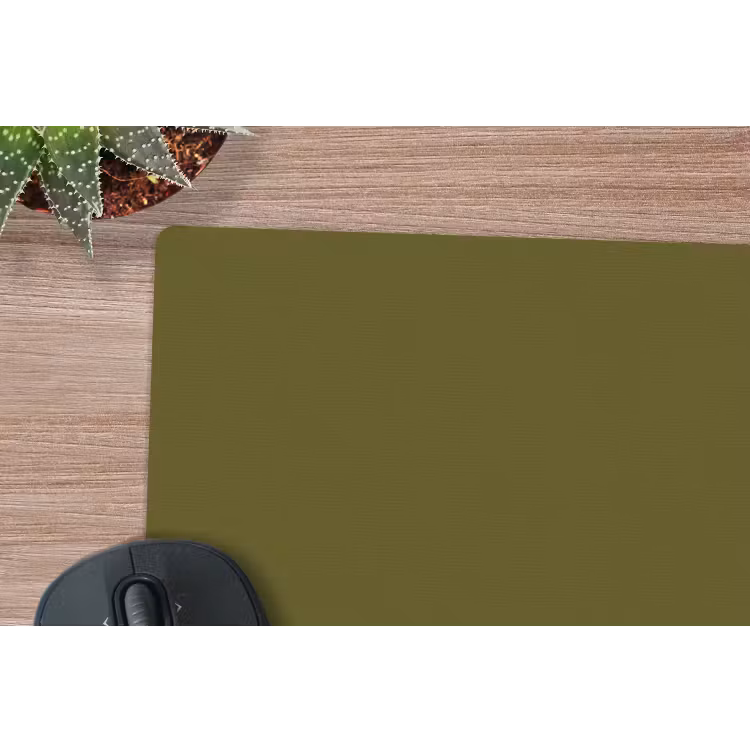 Dark - Olive - Groen muismat rubber klein 262 -closeup