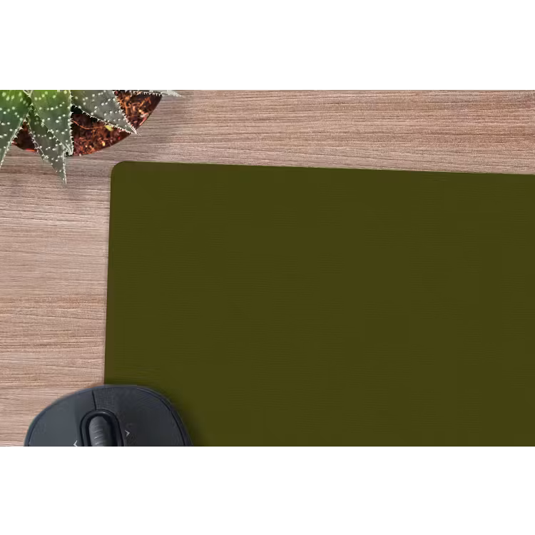 Dark - Olive - Groen muismat rubber klein 262 -closeup