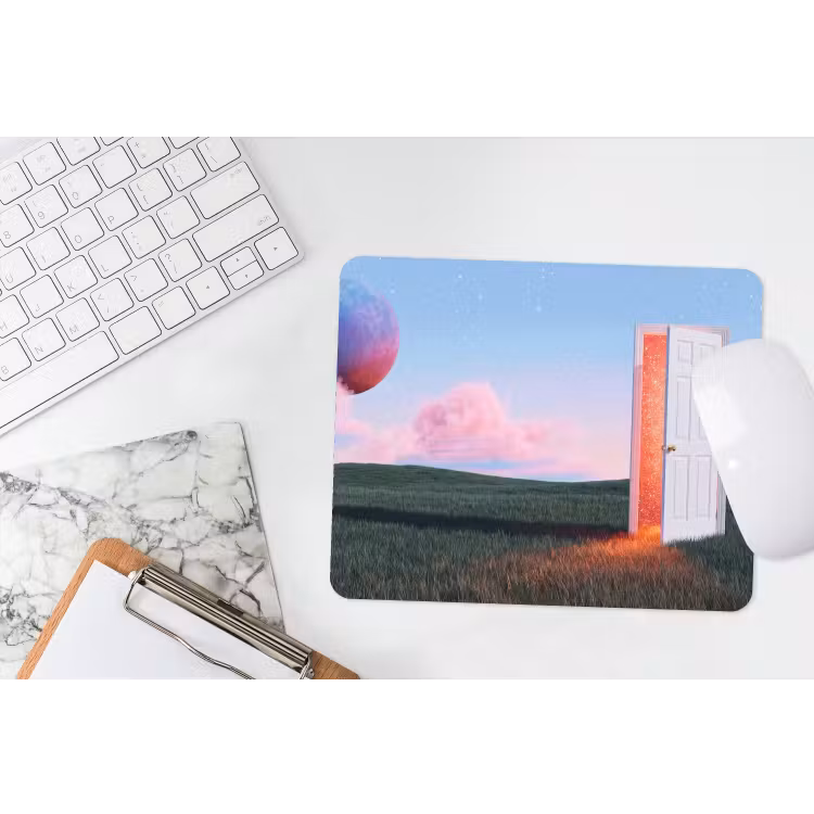 Mouse Pad - Door - Fantasy - Space - Deur - Fantasie - Ruimte muismat rubber klein