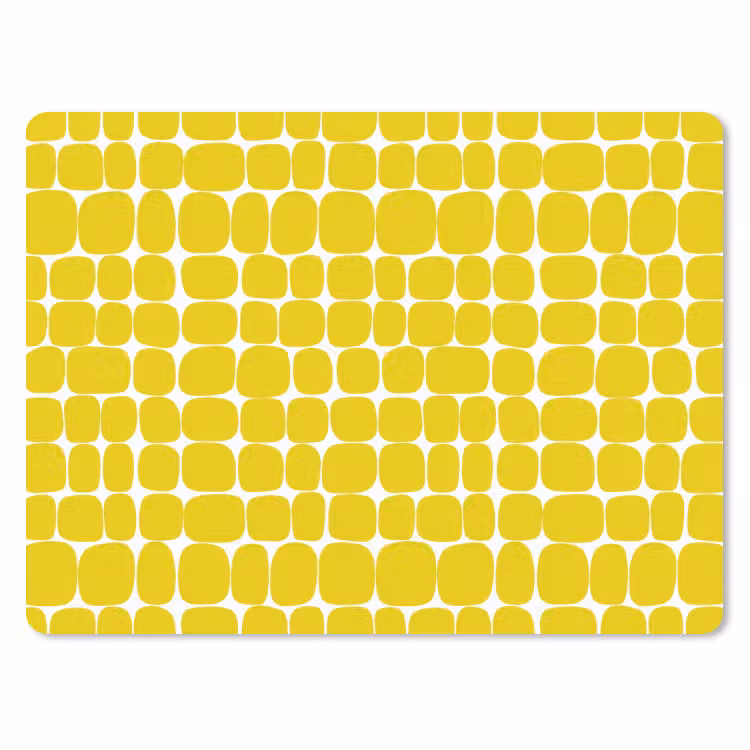 Stippen - Modern - Geel muismat rubber klein 262 -3d