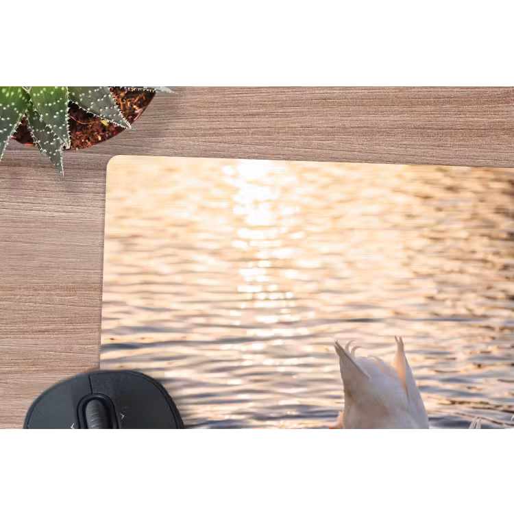 Eenden - Water - Natuur muismat rubber klein -closeup