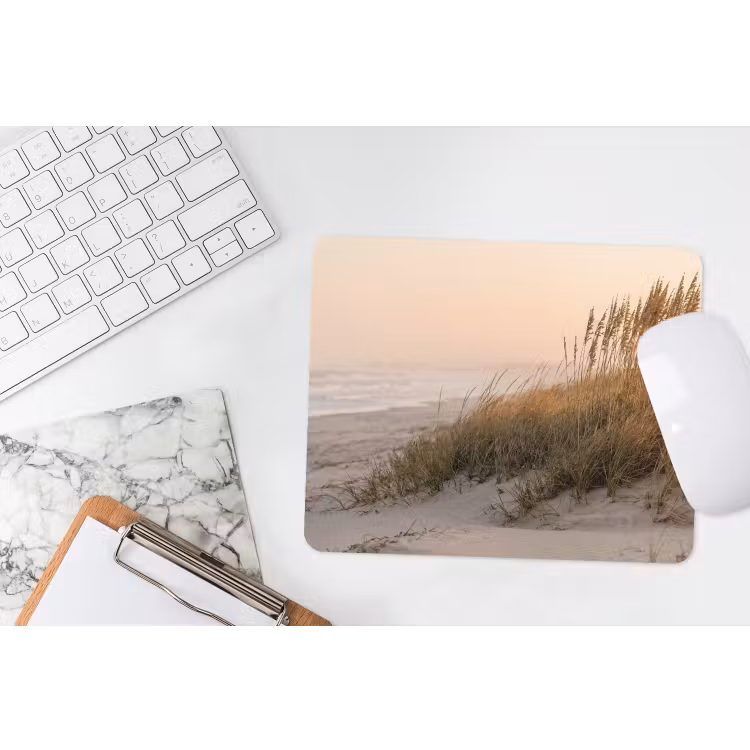 Duinlandschap - Zonsondergang - Strand muismat rubber klein -witbureau