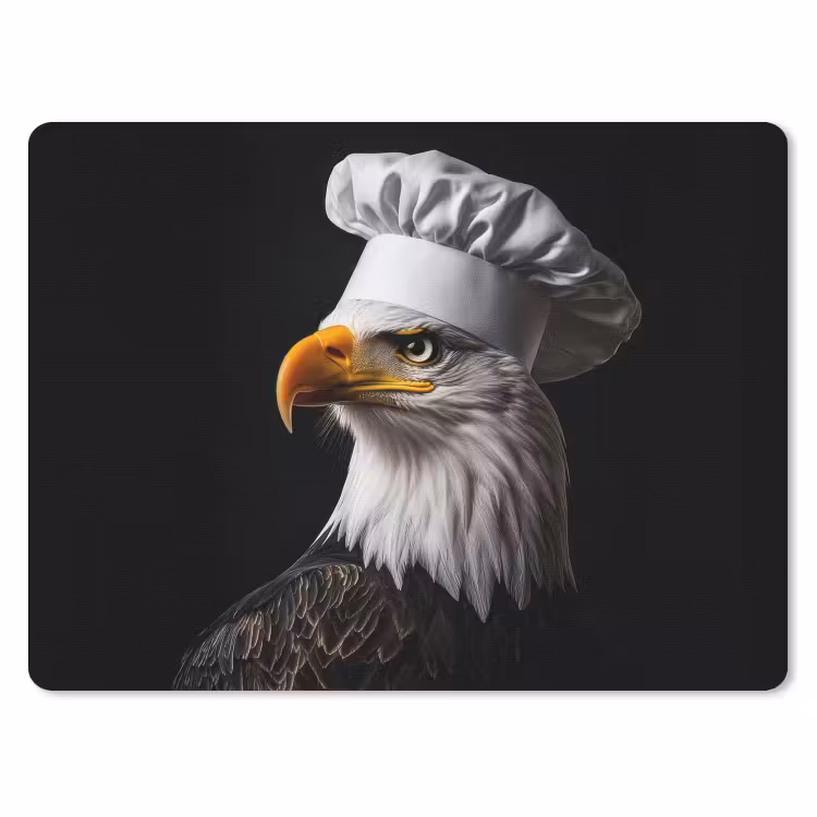 Arend -Amerika - Koksmuts - Vogel - Stoer muismat rubber klein -3d