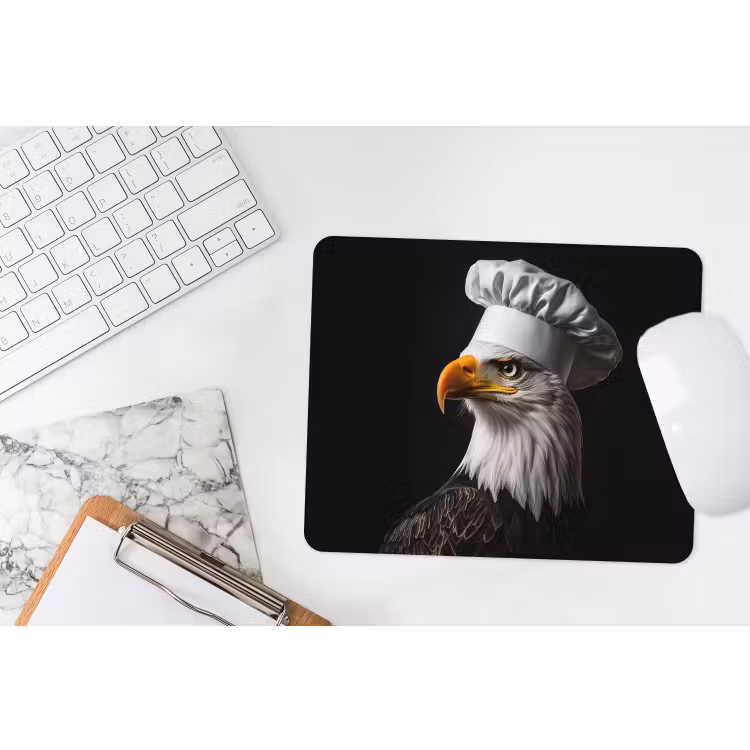 Arend -Amerika - Koksmuts - Vogel - Stoer muismat rubber klein -witbureau