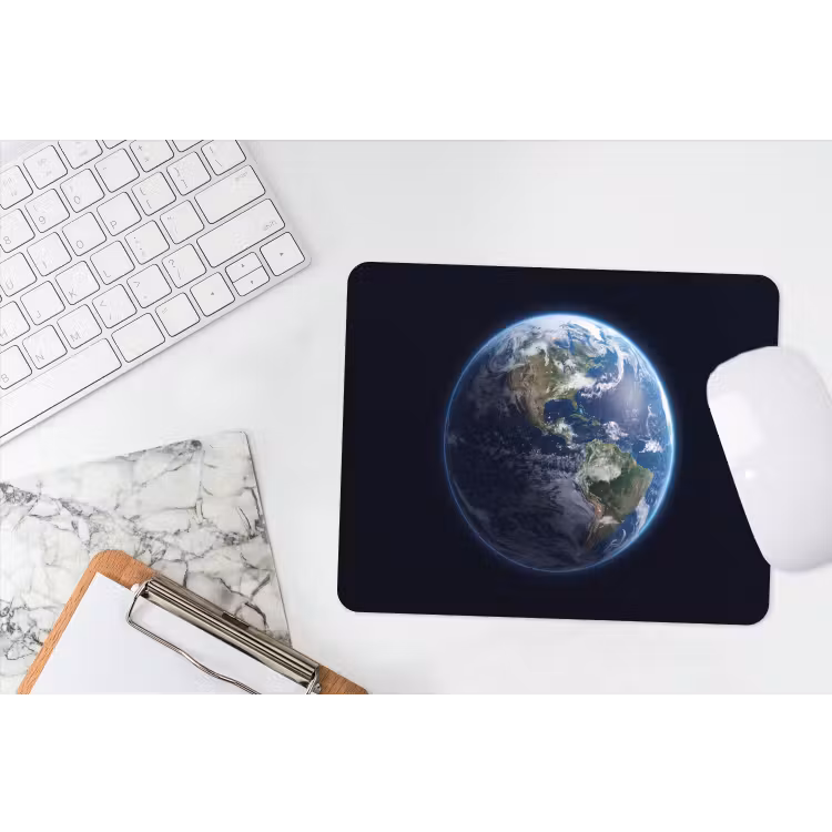 Mouse Pad - Earth - Space - Cosmos - Aarde - Ruimte - Kosmos muismat rubber klein