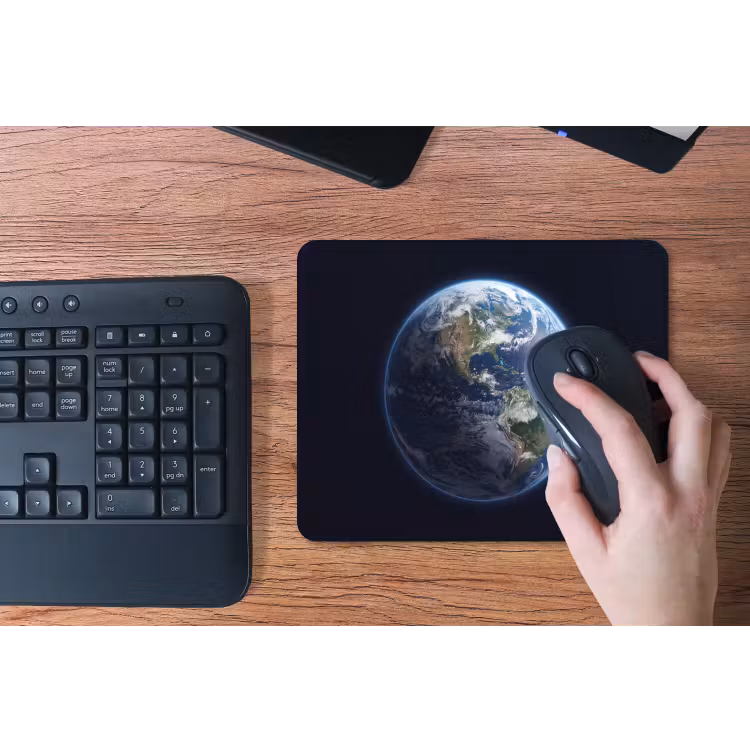 Mouse Pad - Earth - Space - Cosmos - Aarde - Ruimte - Kosmos muismat rubber klein