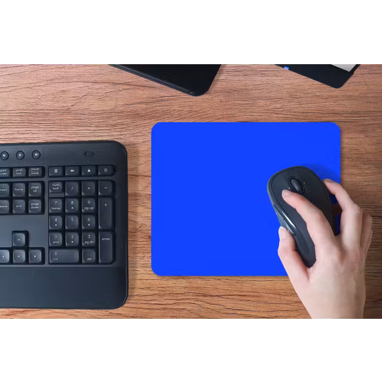 Electric - Blue - Blauw muismat rubber klein 262 -toetsenbord