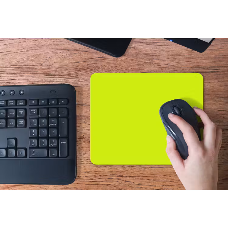 Electric - Lemon - Geel muismat rubber klein 262 -toetsenbord