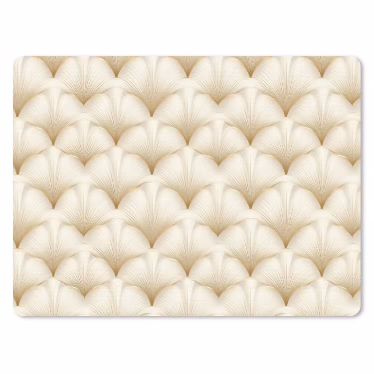 Waaier - Motief - Goud muismat rubber klein 262 -3d
