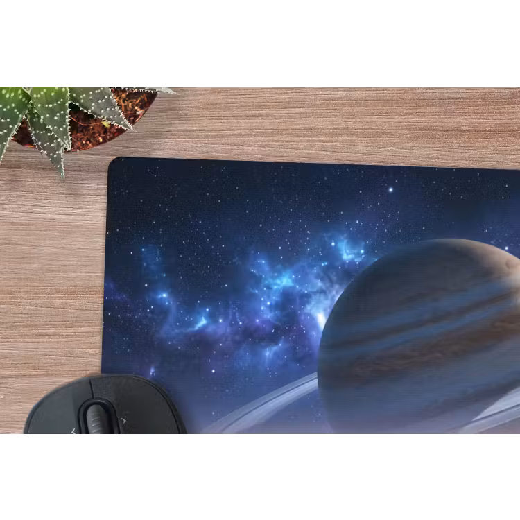 Fantasy - Kosmos - Landschap muismat rubber klein -closeup