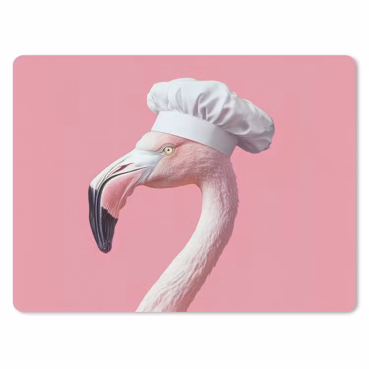 Flamingo - Roze - Koksmuts - Vogel muismat rubber klein -3d