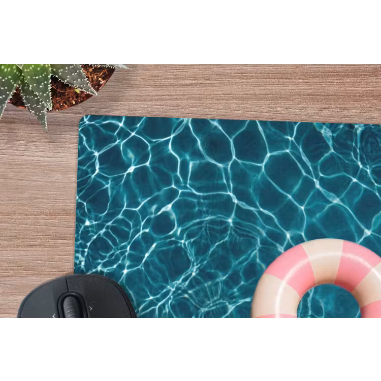 Drijvend - Zwemband - Water muismat rubber klein -closeup