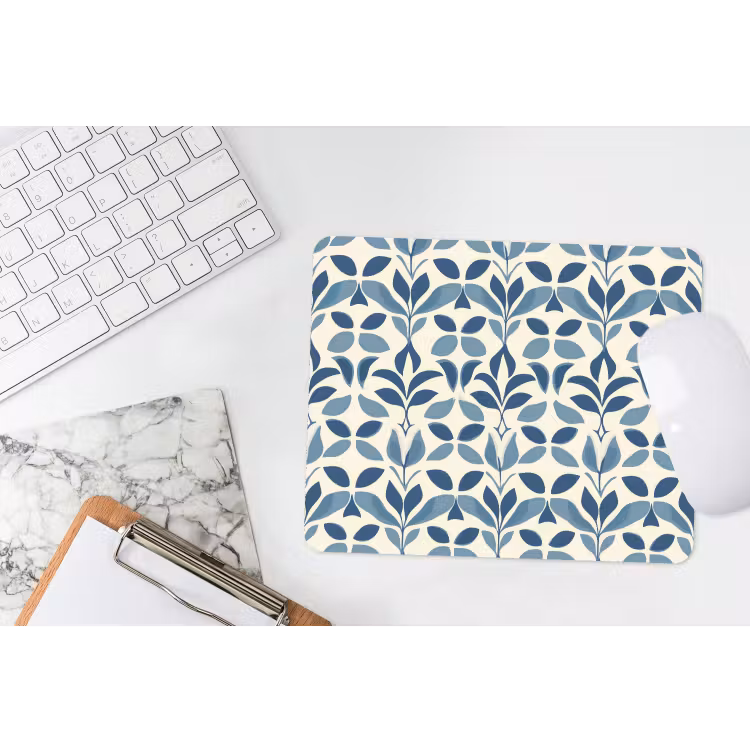 Flora - Modern - Blauw muismat rubber klein 262 -witbureau