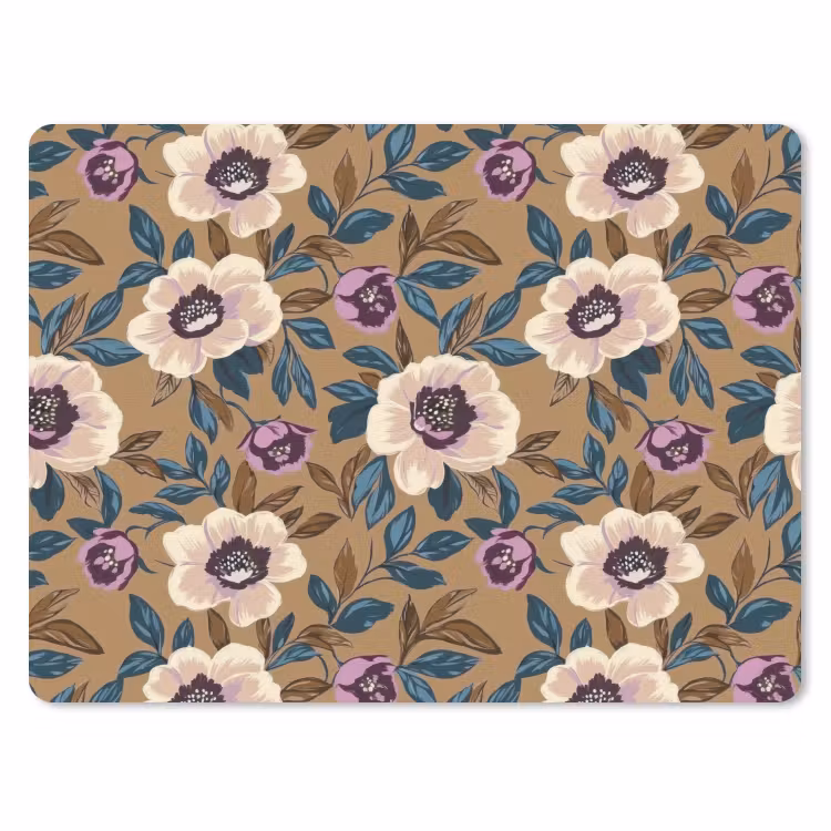 Floraal - Stilleven - Kleurrijk muismat rubber klein 262 -3d
