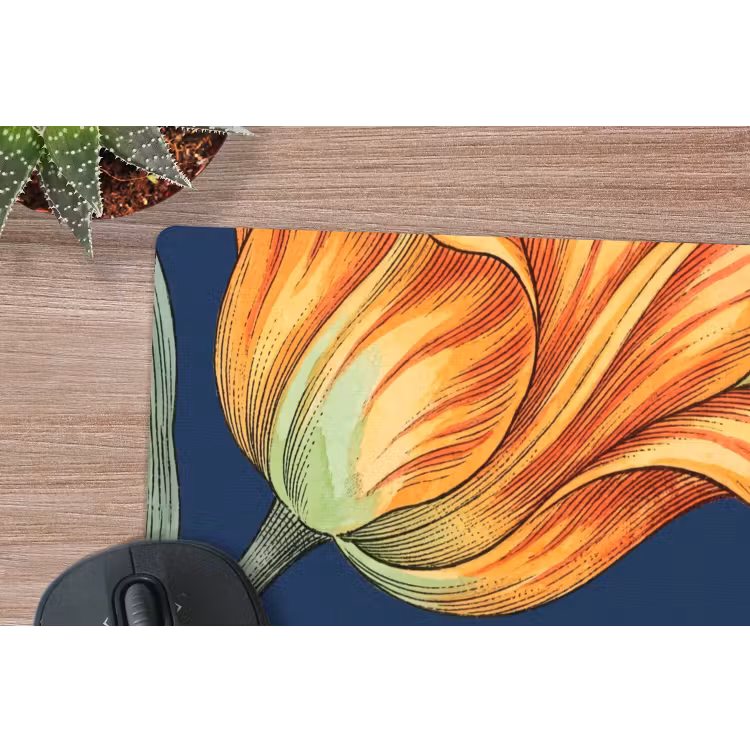 Mouse Pad - Flowers - Botanical - Pattern - Bloemen - Botanisch - Patroon muismat rubber klein