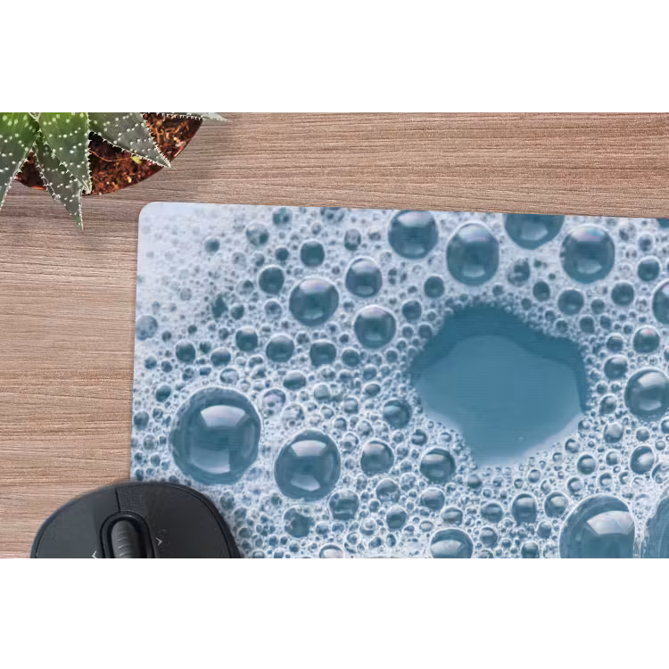 Schuim - Water - Textuur muismat rubber klein -closeup