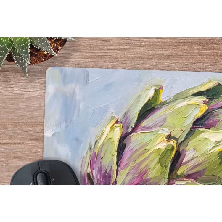Mouse Pad - Food - Artichoke - Modern - Eten - Artisjok - Modern muismat rubber klein