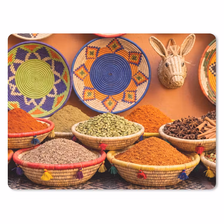 Mouse Pad - Food - Colorful - Culture - Eten - Kleurrijk - Cultuur muismat rubber klein