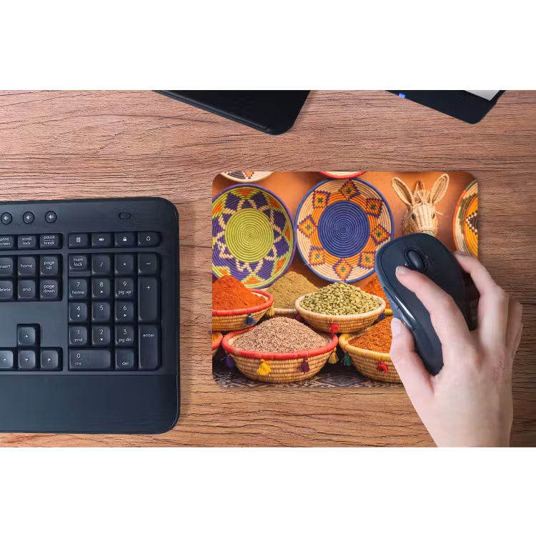 Mouse Pad - Food - Colorful - Culture - Eten - Kleurrijk - Cultuur muismat rubber klein
