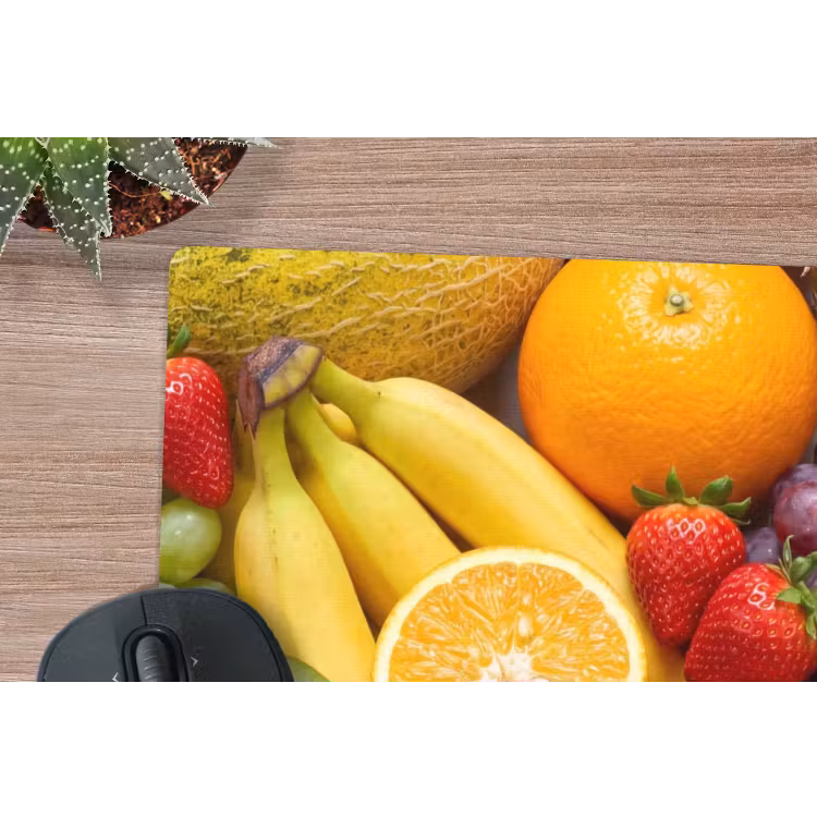 Eten - Fruit - Vers - Kleurrijk - Voeding muismat rubber klein -closeup
