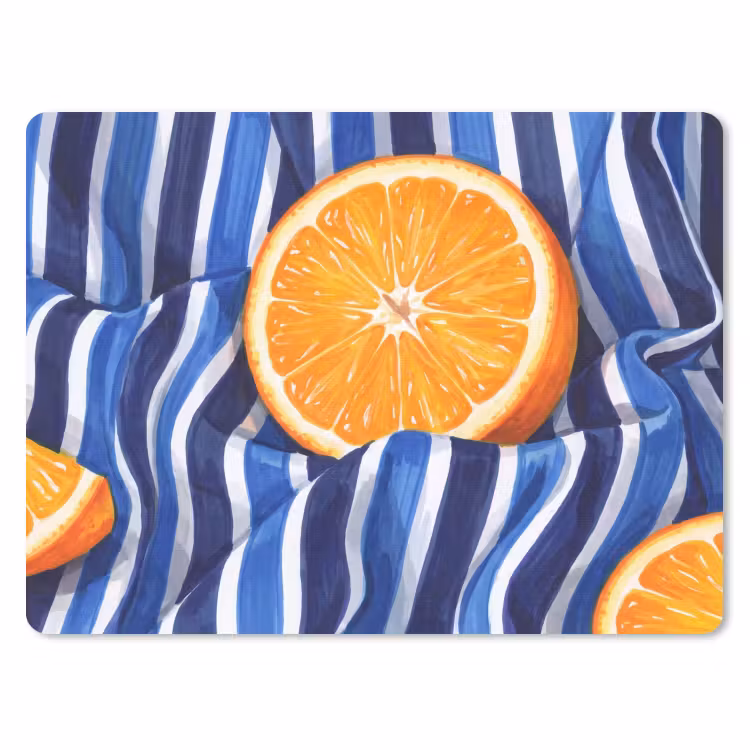 Mouse Pad - Food - Fruit - Orange - Eten - Fruit - Oranje muismat rubber klein