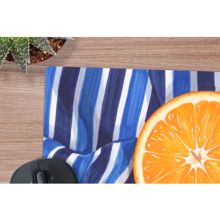 Mouse Pad - Food - Fruit - Orange - Eten - Fruit - Oranje muismat rubber klein