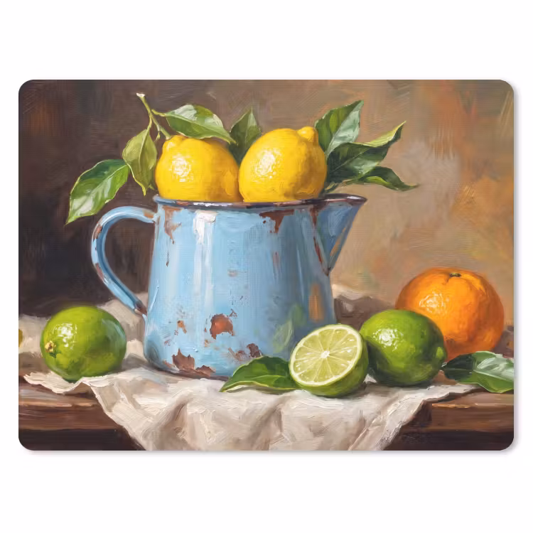 Mouse Pad - Food - Still Life - Classical - Eten - Stilleven - Klassiek muismat rubber klein