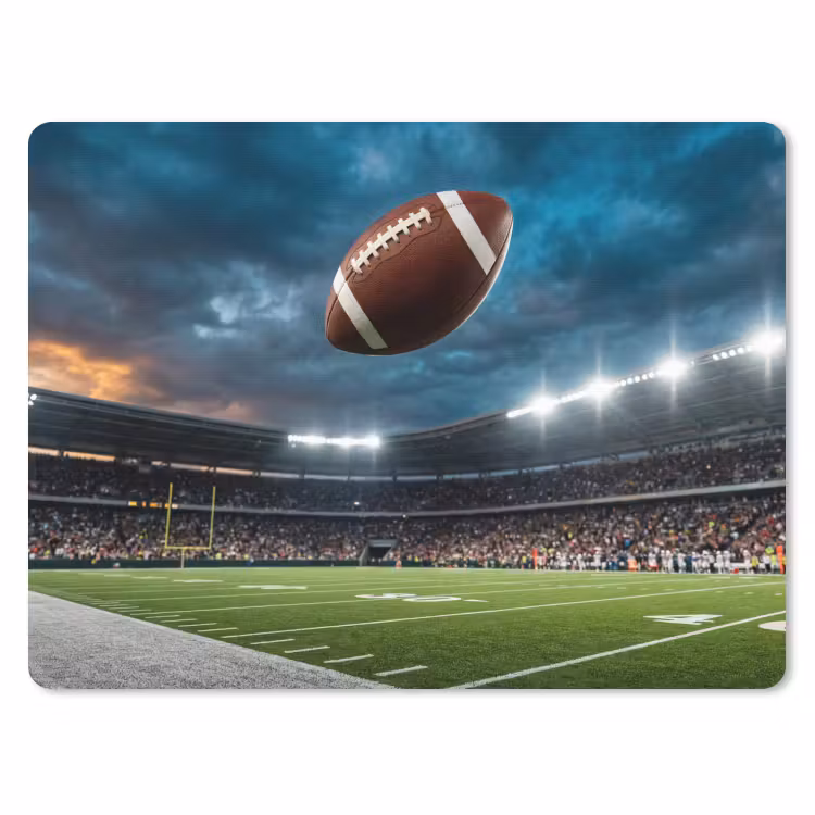 Football - Bal - Stadion - Sport muismat rubber klein -3d