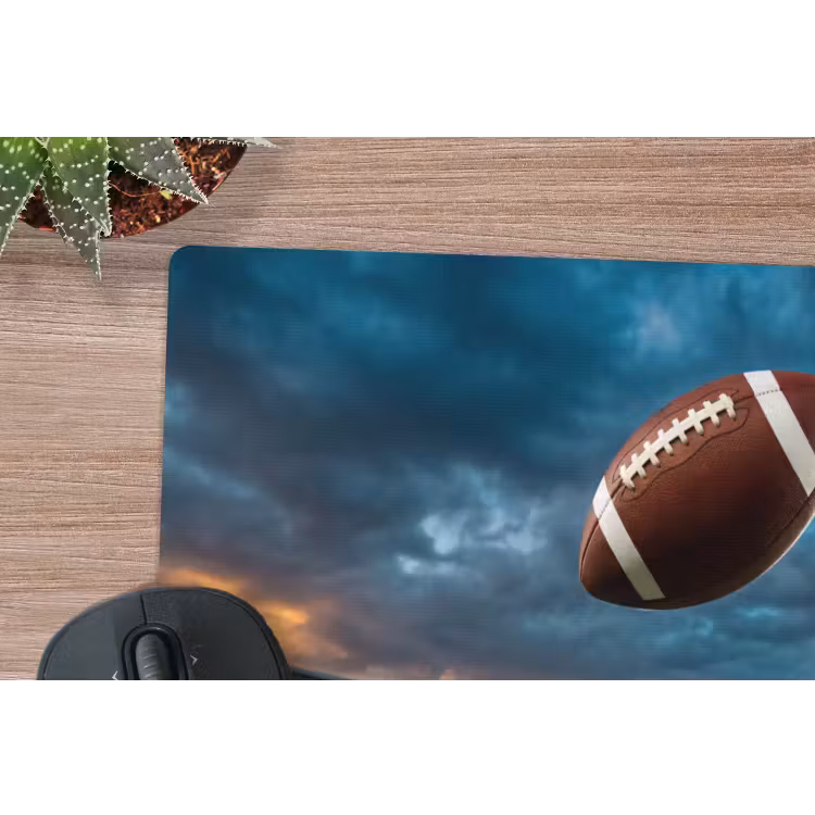 Football - Bal - Stadion - Sport muismat rubber klein -closeup