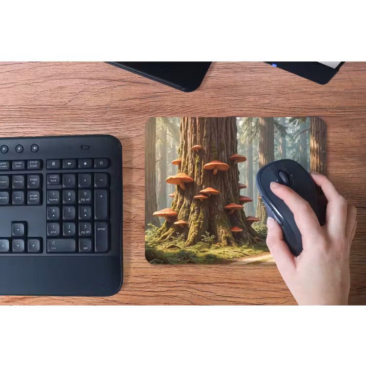 Mouse Pad - Forest - Trees - Nature - Bos - Bomen - Natuur muismat rubber klein