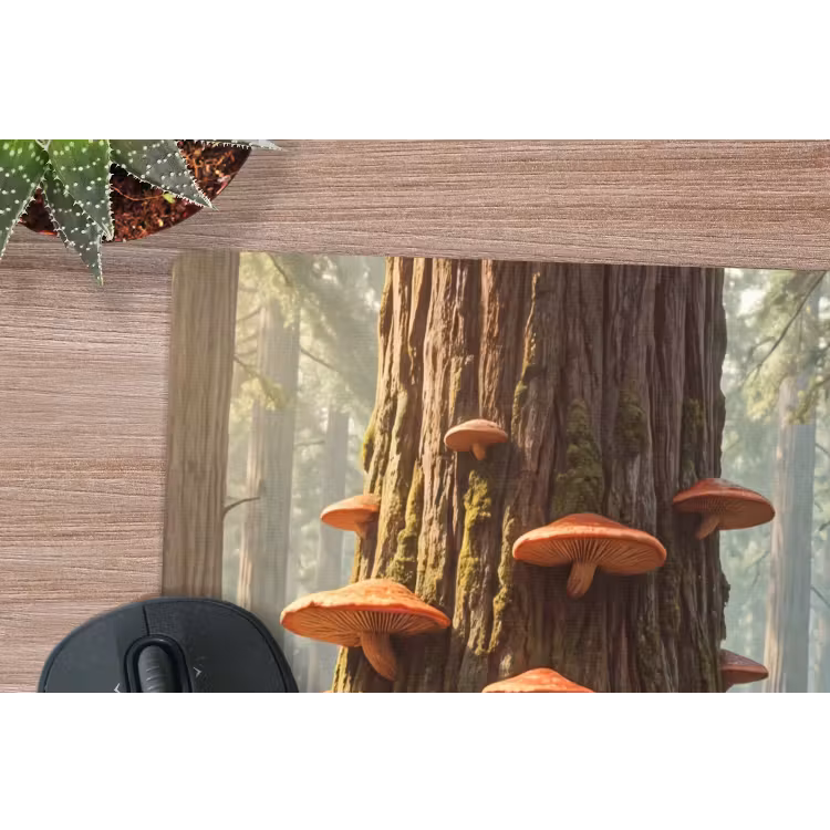 Mouse Pad - Forest - Trees - Nature - Bos - Bomen - Natuur muismat rubber klein