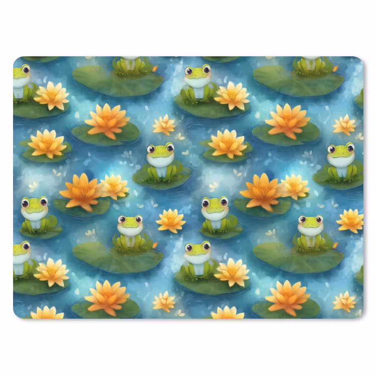 Kikker - Lelies - Groen muismat rubber klein 262 -3d