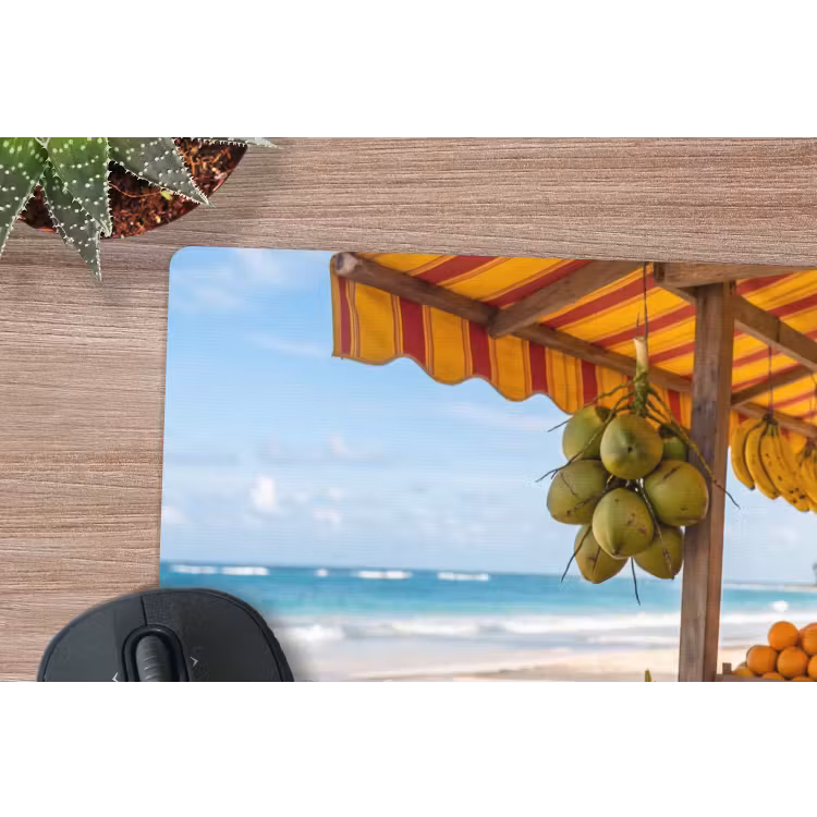 Mouse Pad - Fruit - Beach - Tropical - Fruit - Strand - Tropisch muismat rubber klein