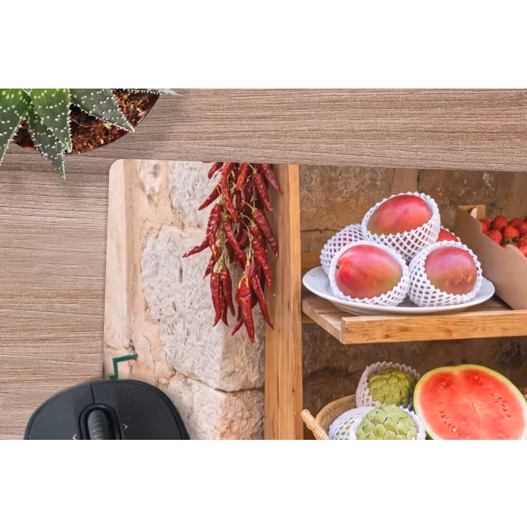 Mouse Pad - Fruit - Market - Fresh - Fruit - Markt - Vers muismat rubber klein
