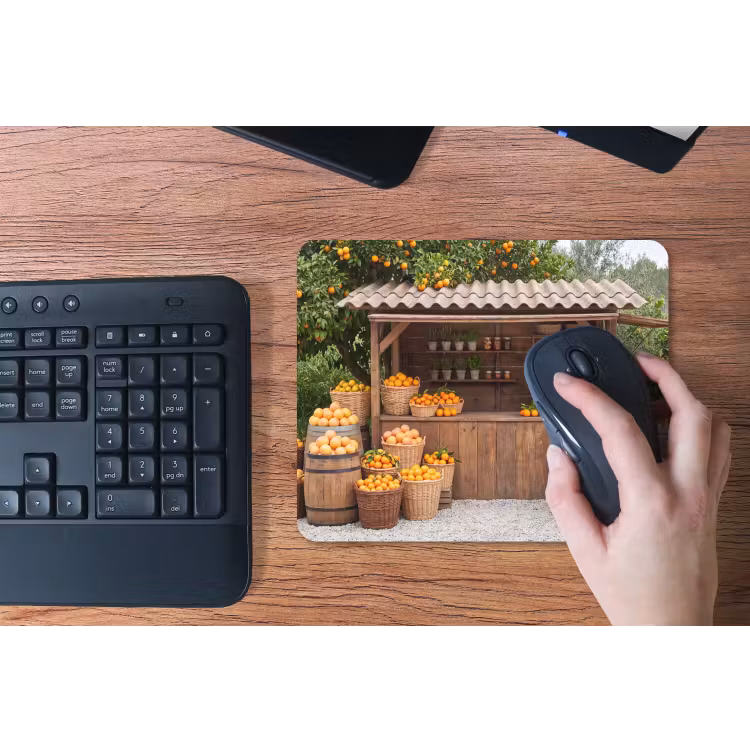 Mouse Pad - Fruit - Market - Rural - Fruit - Markt - Landelijk muismat rubber klein