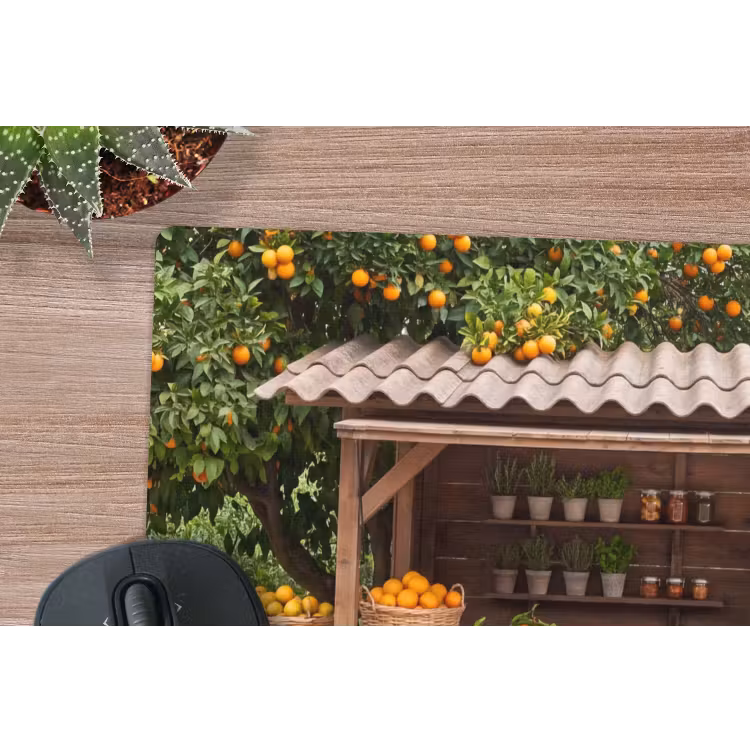 Mouse Pad - Fruit - Market - Rural - Fruit - Markt - Landelijk muismat rubber klein