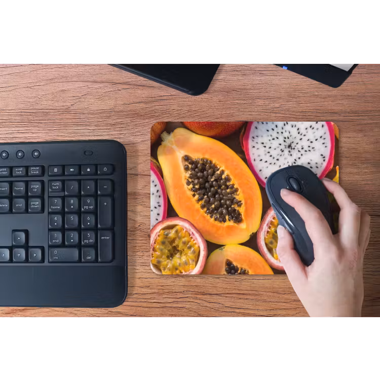 Fruit - Geopend - Tropisch - Eten - Kleurrijk muismat rubber klein -toetsenbord