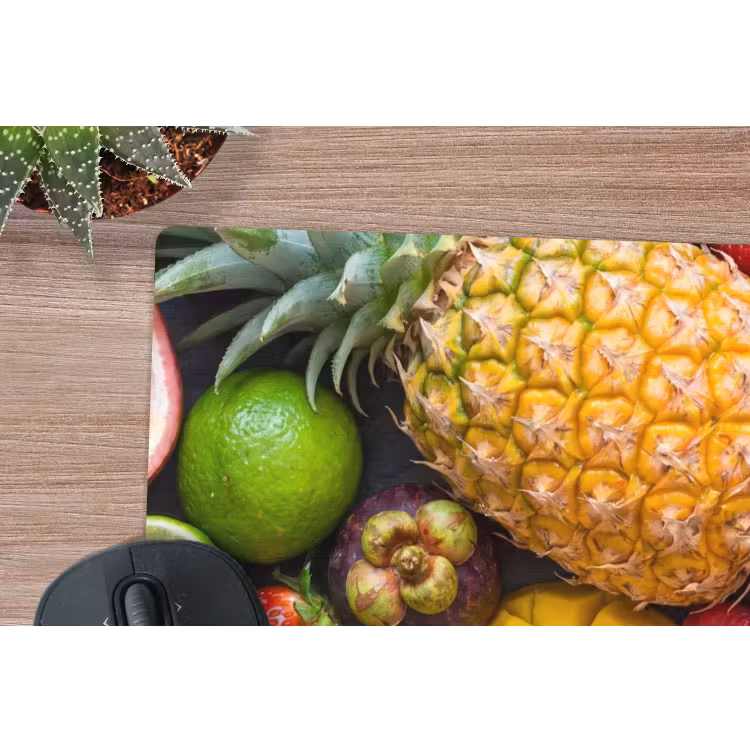 Fruit - Assortiment - Vers - Gezond - Kleurrijk muismat rubber klein -closeup