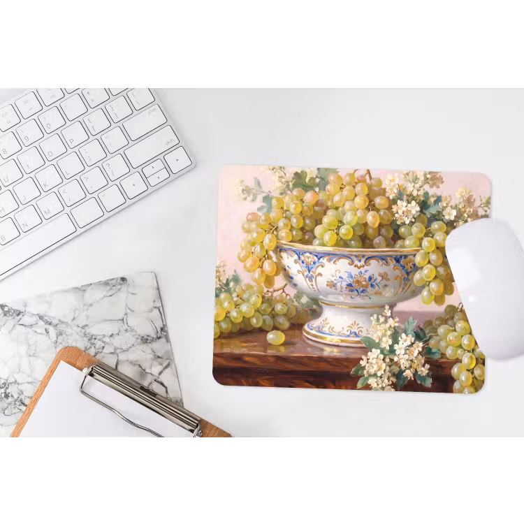 Mouse Pad - Fruit - Still Life - Classical - Fruit - Stilleven - Klassiek muismat rubber klein
