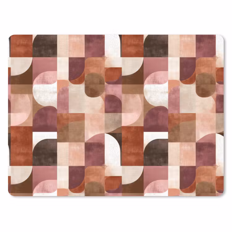 Geometrie - Modern - Retro muismat rubber klein 262 -3d