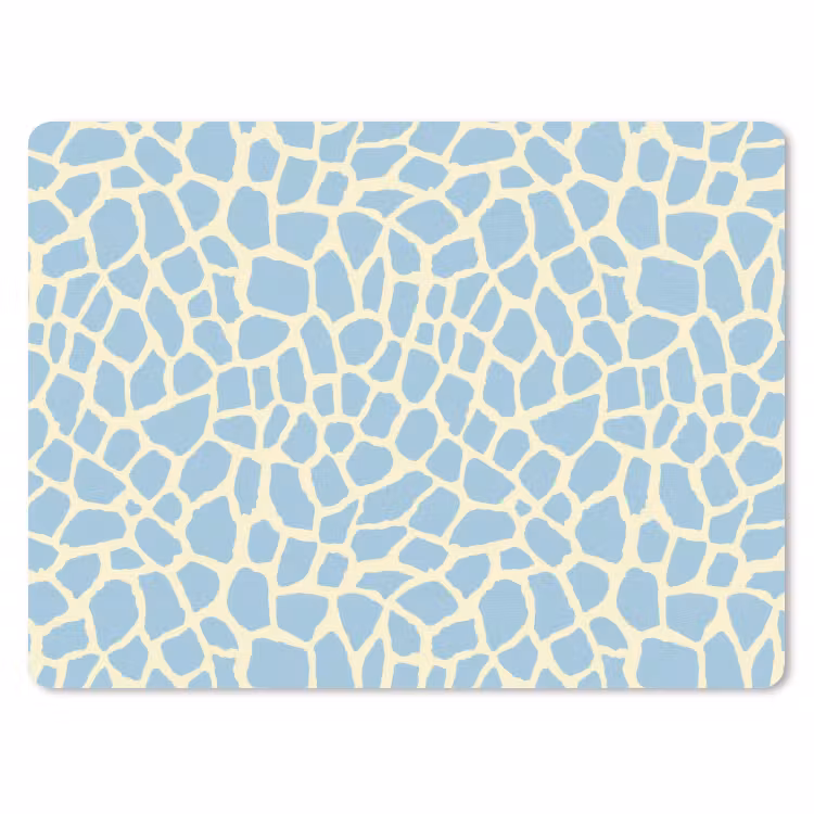 Giraf - Modern - Blauw muismat rubber klein 262 -3d