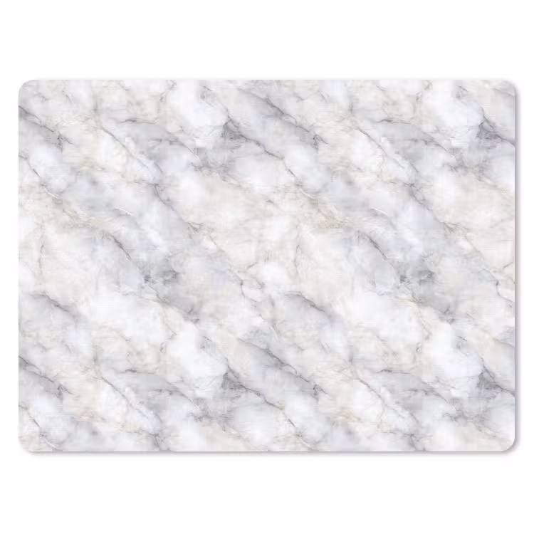 Grijs - Marmer - Gedetailleerd muismat rubber klein 262 -3d