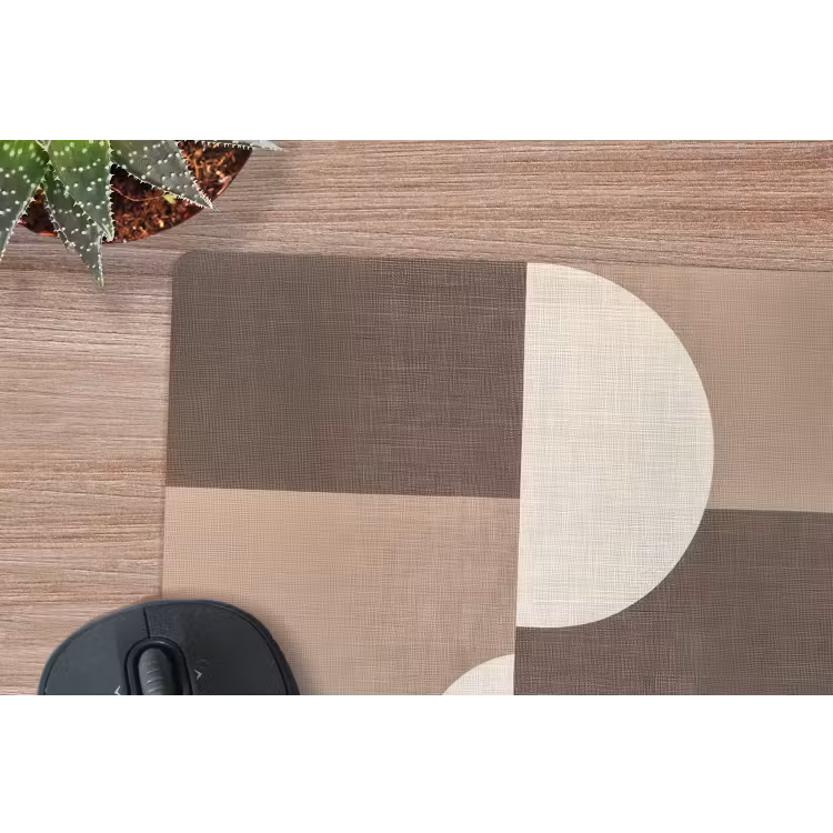 Raster - Halve cirkels - Contrast muismat rubber klein -closeup