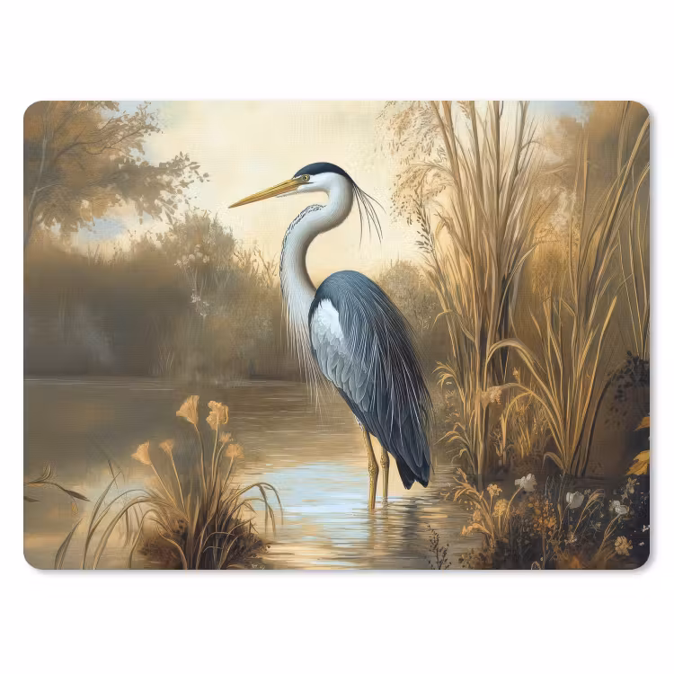 Reiger - Water - Planten muismat rubber klein -3d
