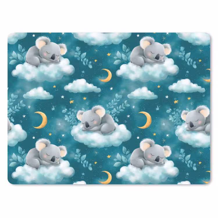 Koala's - Betoverend - Blauw muismat rubber klein 262 -3d