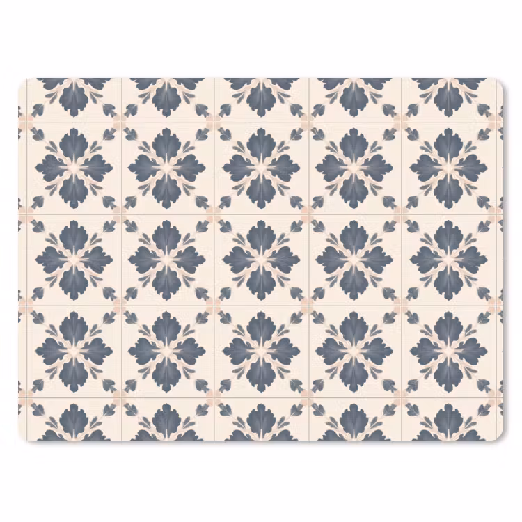 Bladvorm - Klassiek - Kleurrijk muismat rubber klein 262 -3d