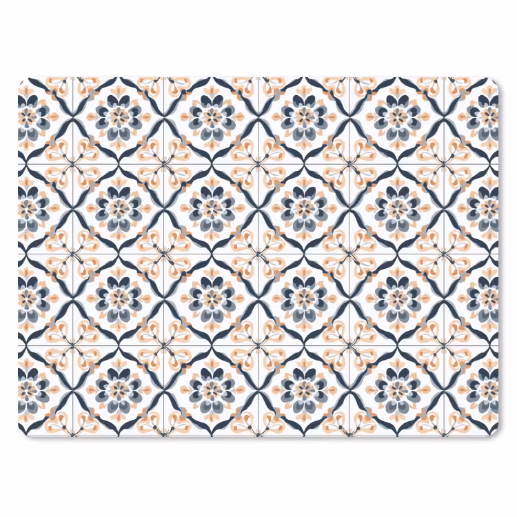 Bladvorm - Patroon - Kleurrijk muismat rubber klein 262 -3d