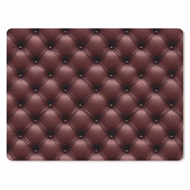 Leer - Patroon - Bordeaux muismat rubber klein 262 -3d