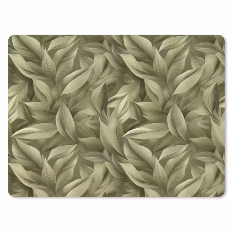 Bladeren - Modern - Groen muismat rubber klein 262 -3d