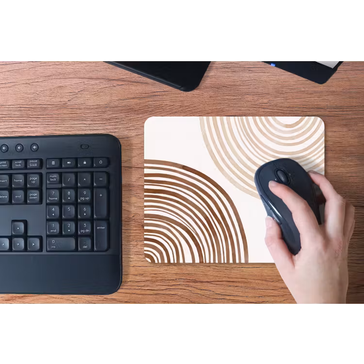 Mouse Pad - Lines - Minimalist - Art - Lijnen - Minimalistisch - Kunst muismat rubber klein